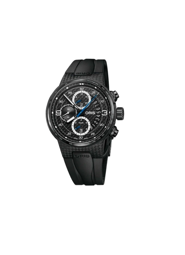 El Oris Williams FW41 es un reloj cronógrafo automático con reserva de marcha de hasta 48h en caja de fibra de carbono y titanio