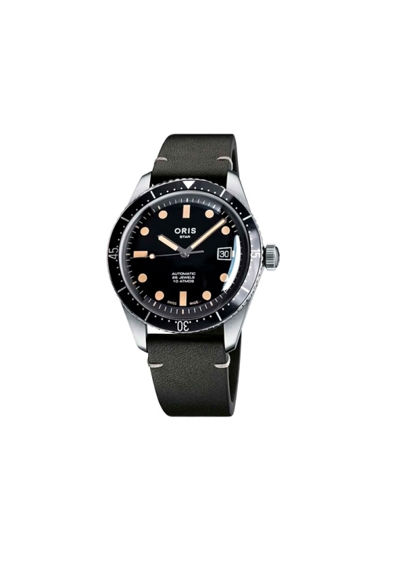 Reloj de movimiento automático realizado en acero de 40mm de diámetro con hasta 38h de reserva de marcha, esfera de color negro 