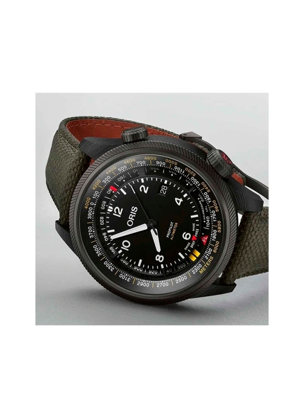 Reloj automático en caja de carbono y titanio de 47mm chapada en PVD de color gris, reserva de marcha de hasta 56h, esfera negra 2