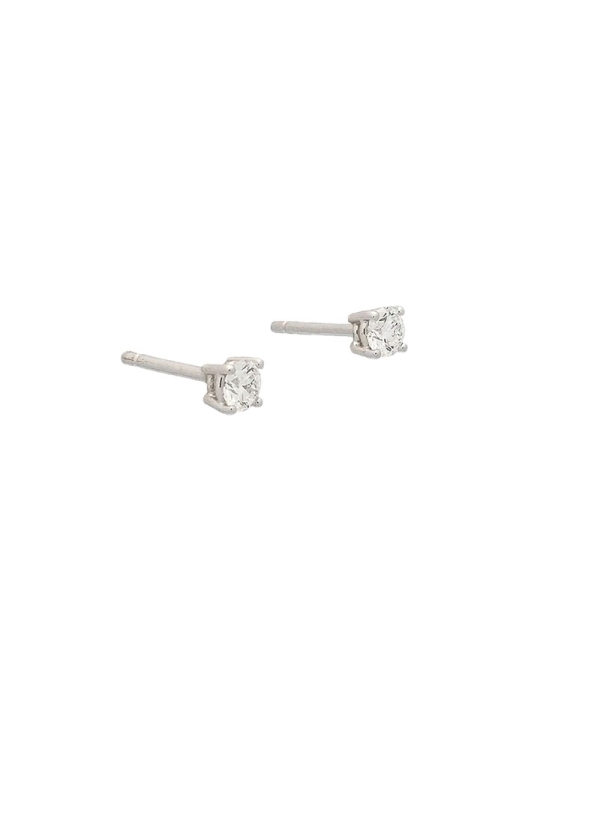 Pendientes de oro blanco de 18ct, dormilonas de 4 garras, con 2 piedras de 0,20ct, peso total de 0,40ct, certificado GIA E VVS2, 2