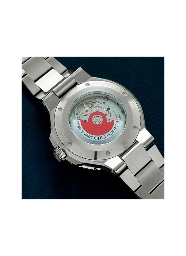 Reloj automático con reserva de marcha de hasta 38h, caja de acero de 41,50 mm, esfera azul con ventana de fecha y correa de ace Reloj automático con reserva de marcha de hasta 38h, caja de acero de 41,50 mm, esfera azul con ventana de fecha y correa de ace