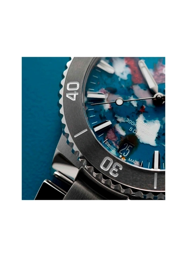 Reloj automático de Calibre 400, con reserva de marcha de hasta 120h, caja de acero de 43,50 mm con bisel giratorio, esfera mult 2