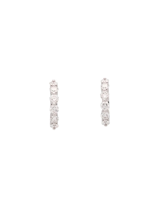 Criollas de oro blanco de 18Kt, hechas a mano con diamantes talla brillante de 2,60-2,65mm con un peso total de 0,83ct con calid