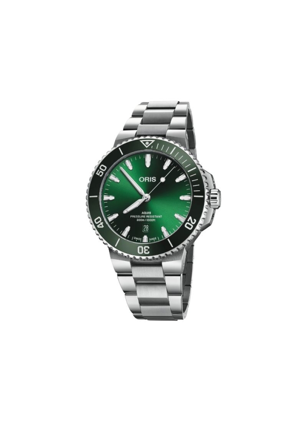 El Aquis Date de 43,50 mm rediseñado es una lección de detalles. Refinado y ergonómico, tiene resistencia al agua de 30 bares (3