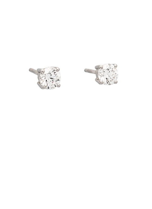 Largos pendientes de oro blanco de 18kt. Hechos a mano. Pequeña criolla de la que pende una barra. Todo ello con diamantes de 1,